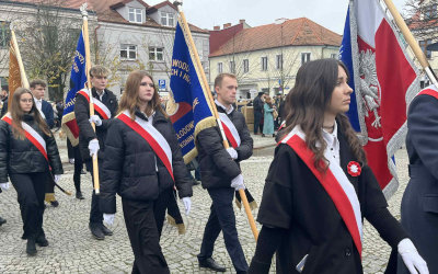 Udział pocztu sztandarowego w obchodach Narodowego Święta Niepodległości